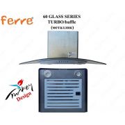 Вытяжка FERRЕ 60 GLASS SERIES TURBO/baffle (металлик)