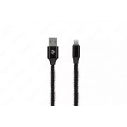 Кабели и адаптеры 2E Accessories КАБЕЛЬ 2E FUR USB 2.0 TO LIGHTNING CABLE, 1М, BLACK