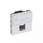 Механизм розетки «Legrand Mosaic» RJ45 UTP кат.6, 2мод. (Арт. 076564)