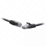 Коммутационный шнур UTP cat.5e 5,0 м черный (SNR-UU4-5E-050-PST-BK)