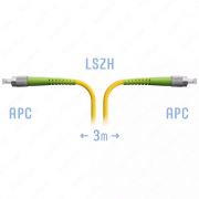 Патч-корд оптический FC/APC SM, 3 м (SNR-PC-FC/APC-3M)