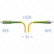 Патч-корд оптический FC/APC-SC/APC SM, 3 м (SNR-PC-FC/APC-SC/APC-3M)