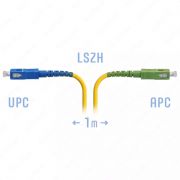 Патч-корд оптический SC/UPC-SC/APC SM, 1 м (SNR-PC-SC/UPC-SC/APC-1m)