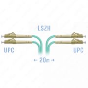 Патчкорд оптический LC/UPC MM Duplex 20 метров