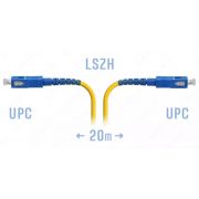 Патчкорд оптический LC/UPC-SC/UPC SM, 20 м