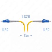 Патчкорд оптический LC/UPC-SC/UPC SM, 15 м