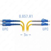 Патчкорд оптический LC/UPC-SC/UPC SM Duplex, 3 м