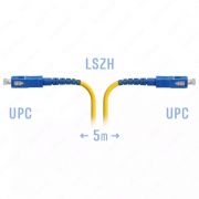 Патчкорд оптический SC/UPC SM 5 метров (SNR-PC-SC/UPC-5m)