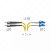 Патч-корд оптический LC/UPC-FC/UPC SM Duplex, 3 м (SNR-PC-LC/UPC-FC/UPC-DPX-3M)