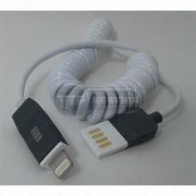 Кабель USB Lightning витой (белого цвета)