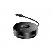 Хаб Baseus CAHUB-G01 round box HUB adapter Type-C to USB3.0*1+USB2.0*3 25CM