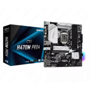 Материнская плата ASRock H470M Pro4 | 4xDDR4 | 2х M.2 sata/NVMe + m.2 for wi-fi/bt | Type-C