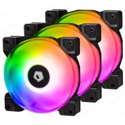 Комплект вентиляторов CASE FAN-DF-12025-RGB-120×120×25mm(PWM)/2Ball Bearing/900~2000±10%RPM/ARGB