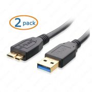 Cable Super Speed USB 3.0 Type A to Micro-B Cable in Black