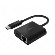 Комп аксессуары Belkin Адаптер Belkin Charge USB-C to Ethernet 60W PD, black