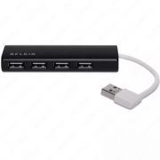 Компьютерные аксессуары Belkin Концентратор Belkin Mobile Hub USB 2.0 7 портов, активный с БП, black