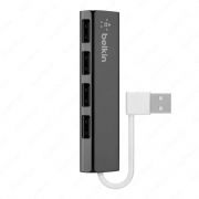 Компьютерные аксессуары Belkin Концентратор Belkin Mobile Hub USB 2.0 4 порта, активный с БП, black