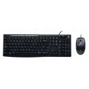 Комплект мышь+клавиатура Logitech Desktop MK200 Black USB