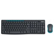 Клавиатура и мышь Logitech Wireless Combo MK275 Black-Blue USB